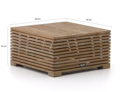 ROUGH-C Lounge Gartenhocker 60x60 cm