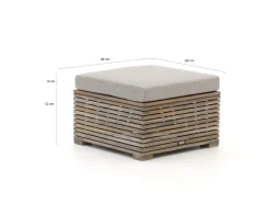 ROUGH-C Lounge Gartenhocker 60x60 cm