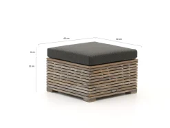 ROUGH-C Lounge Gartenhocker 60x60 cm