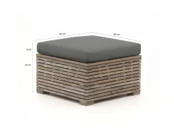ROUGH-C Lounge Gartenhocker 60x60 cm