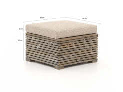 ROUGH-C Lounge Gartenhocker 60x60 cm