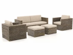 ROUGH-C Sessel-Sofa Lounge-Set 5-teilig