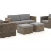 ROUGH-C Sessel-Sofa Lounge-Set 5-teilig