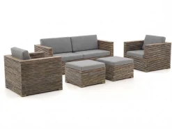 ROUGH-C Sessel-Sofa Lounge-Set 5-teilig