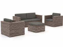 ROUGH-C Sessel-Sofa Lounge-Set 4-teilig