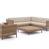 ROUGH-D Ecklounge-Set 5-teilig 6-Sitzer