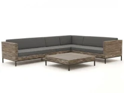 ROUGH-D Ecklounge-Set 5-teilig 6-Sitzer