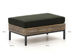 ROUGH-D Lounge Gartenhocker 89x52,5 cm