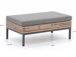 ROUGH-D Lounge Gartenhocker 89x52,5 cm