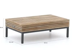 ROUGH-D Loungetisch 89x52,5 cm