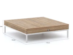 ROUGH-D Loungetisch 110x110 cm