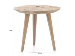 ROUGH-K Beistelltisch Outdoor ø 50x45 cm