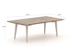 ROUGH-K Loungetisch 120x60x40 cm
