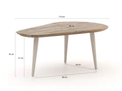 ROUGH-K Loungetisch 66x116x45 cm