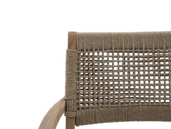 ROUGH-L Rope/ROUGH-S 90 cm Gartenmöbel-Set 3-teilig stapelbar