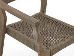 ROUGH-L Rope/ROUGH-S 90 cm Gartenmöbel-Set 3-teilig stapelbar