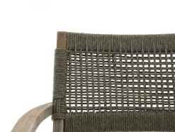 ROUGH-L Rope/ROUGH-S 90 cm Gartenmöbel-Set 3-teilig stapelbar