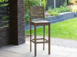 ROUGH-S Barhocker Outdoor (mit Rückenlehne)
