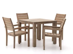 ROUGH-S Gartenmöbel-Set 90 cm 5-teilig stapelbar