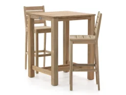 ROUGH-S/ROUGH-X 80 cm Gartenbar-Set 3-teilig