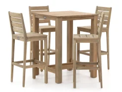 ROUGH-S/ROUGH-X 80 cm Gartenbar-Set 5-teilig