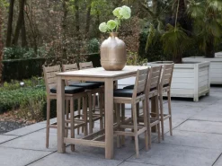 ROUGH-S/ROUGH-X 180 cm Gartenbar-Set 7-teilig