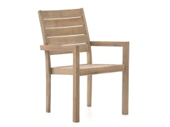 ROUGH-S/ROUGH-X 180 cm Gartenmöbel-Set mit Bank 4-teilig stapelbar