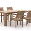 ROUGH-S/ROUGH-X 200 cm Gartenmöbel-Set 5-teilig stapelbar