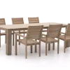 ROUGH-S/ROUGH-X 240 cm Gartenmöbel-Set 7-teilig stapelbar