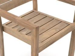ROUGH-S 220x90 cm Gartenmöbel-Set 7-teilig stapelbar