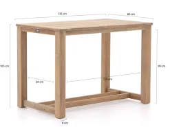 ROUGH-X Bartisch Outdoor 135x80x105 cm