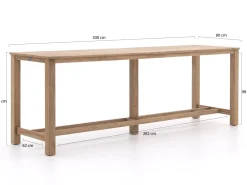 ROUGH-X Bartisch Outdoor 300x80x105 cm