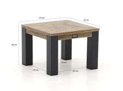 ROUGH-X Beistelltisch Outdoor 55x55x40 cm