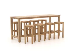 ROUGH-X 240 cm Gartenbar-Set 9-teilig