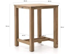 ROUGH-X 80 cm Gartenbar-Set 5-teilig