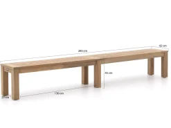 ROUGH-X 320 cm Picknick Sitzgruppe 3-teilig