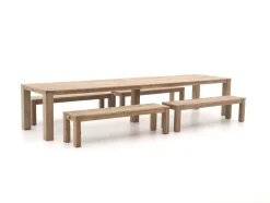 ROUGH-X 400 cm Picknick Sitzgruppe 5-teilig