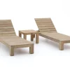 ROUGH-X Gartenliegen-Set 3-teilig