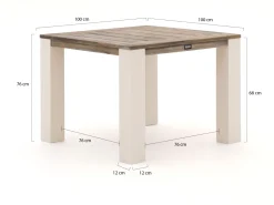 ROUGH-X Gartentisch 100x100x76 cm
