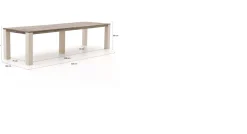 ROUGH-X Gartentisch 320x100x76 cm