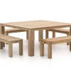 ROUGH-X 170x170 cm Picknick Sitzgruppe 5-teilig