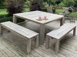 ROUGH-X 170x170 cm Picknick Sitzgruppe 5-teilig