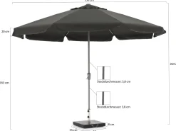 Shadowline Aruba Sonnenschirm ø 350 cm