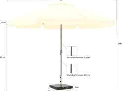 Shadowline Aruba Sonnenschirm ø 350 cm