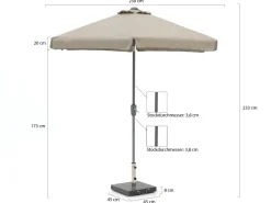 Shadowline Aruba Sonnenschirm ø 250 cm