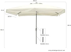 Shadowline Aruba Sonnenschirm 300x200 cm
