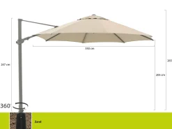 Shadowline Austin Ampelschirm ø 350 cm