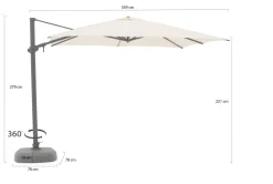 Shadowline Austin Ampelschirm 300x300 cm