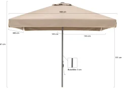 Shadowline Bonaire Sonnenschirm 300x300 cm