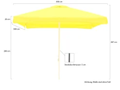 Shadowline Bonaire Sonnenschirm 300x300 cm